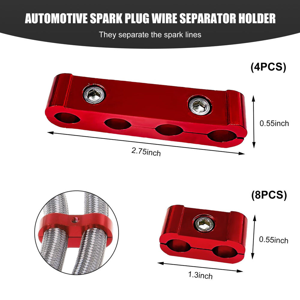 YTFRL spark plug wire separator short highlights compact organizer for tight engine spaces.