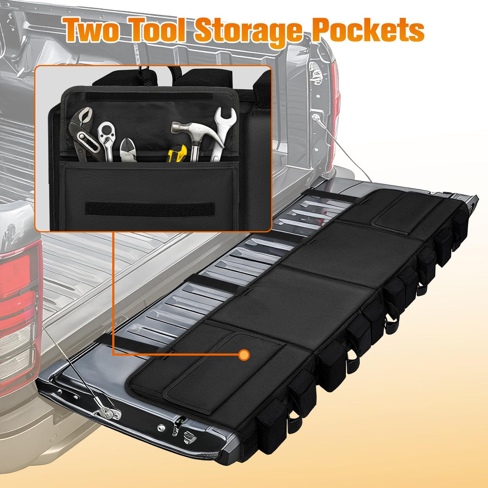 Ytonet tailgate bike pad window flap enables camera access