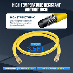 YUANRI hose adapter 1/4 inch ensures secure connections with standard fittings.