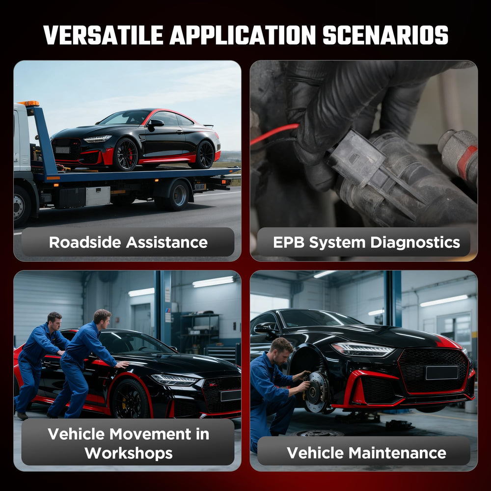 YUANRI BT10 EPB tool in workshop for repositioning vehicles