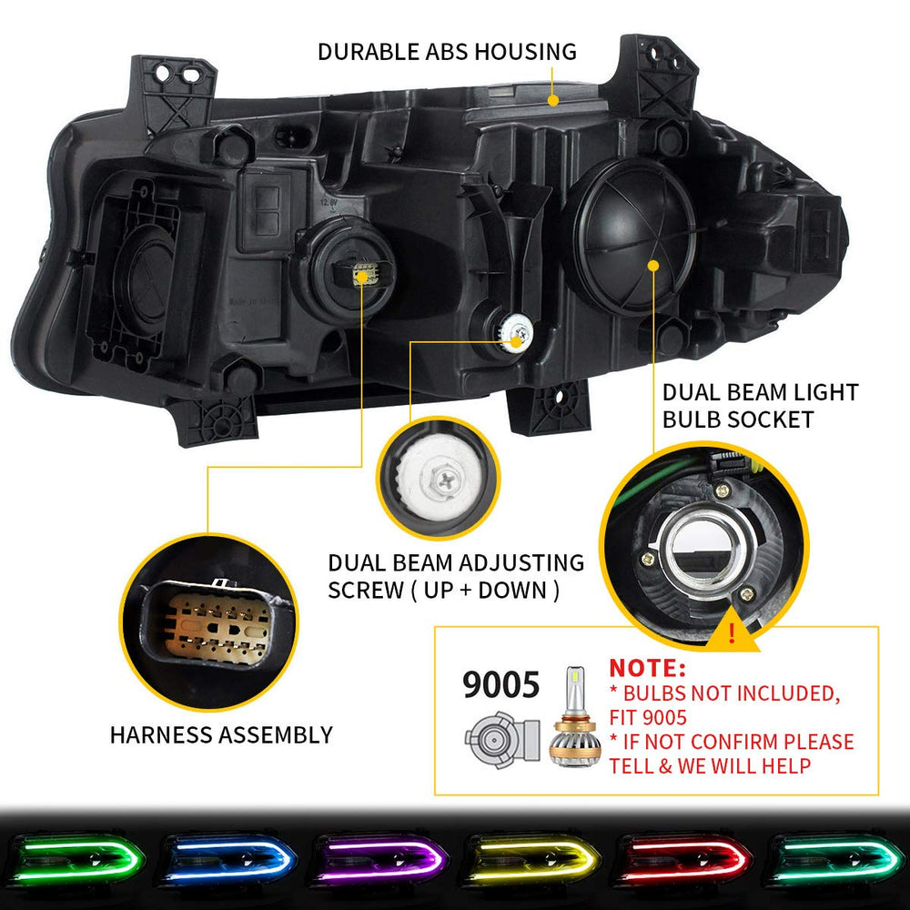 YUANZHENG VLAND headlights close-up beam pattern for safer night driving