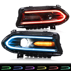 YUANZHENG VLAND headlights for Dodge Charger front view improving night visibility