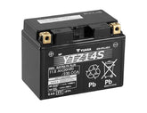 Yuasa YUAM72Z14 factory-activated battery ready for installation with dependable starting power.