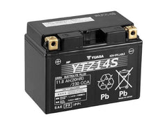 Yuasa YUAM72Z14 factory-activated battery ready for installation with dependable starting power.