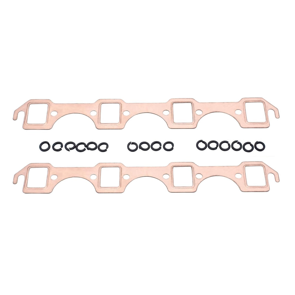 YUCHENSHLP copper header gasket front view for Ford SBF rectangle port