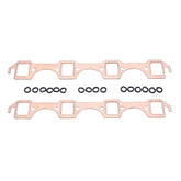 YUCHENSHLP copper header gasket front view for Ford SBF rectangle port