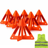 Yudaxsafe safety triangles modular two-piece assembly for quick deployment.