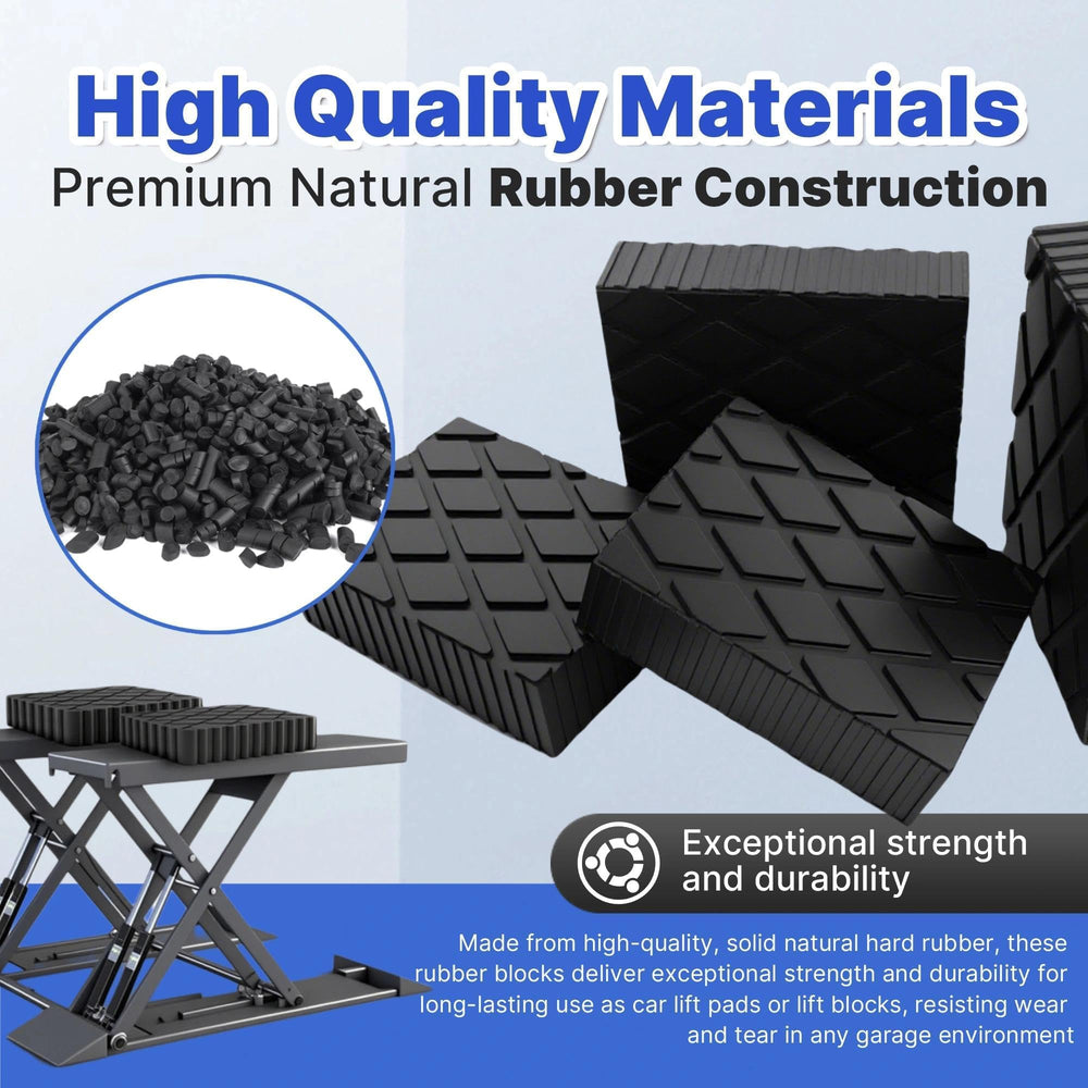 Yudylg lift block pad rocker-protection cushions rocker panels during maintenance.