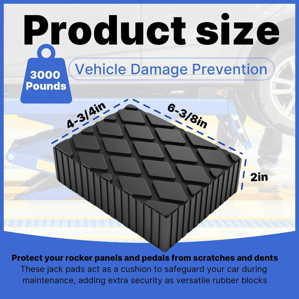 Yudylg lift block pad under-vehicle-use helps stabilize lifts and protect the chassis.