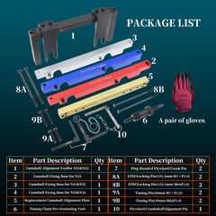 Yuesstloo camshaft alignment base supporting stable installation