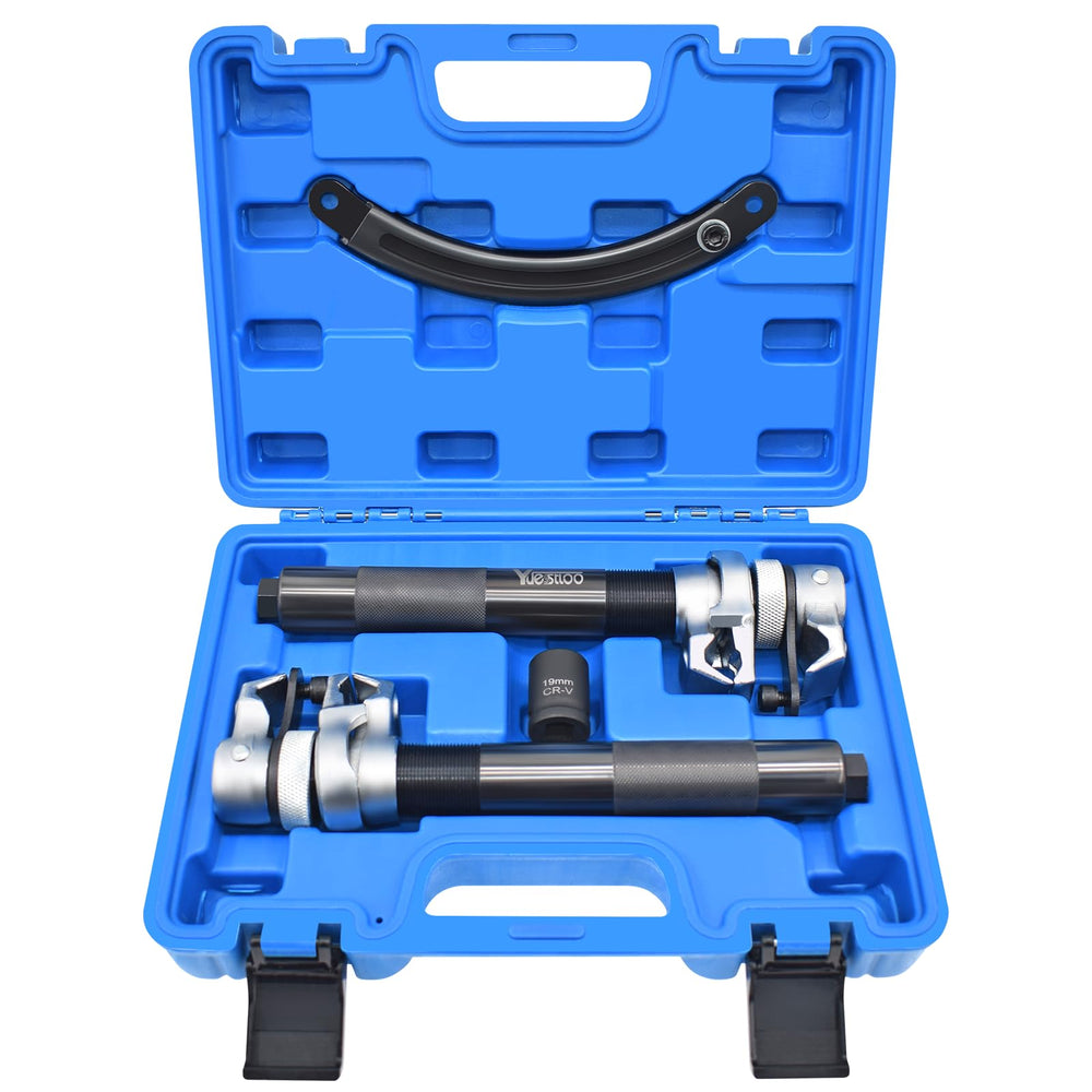 Yuesstloo coil spring compressor kit with dual safety design for secure use