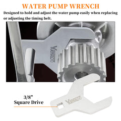 Yuesstloo crankshaft locking tool maintains timing marks during service.