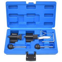 Yuesstloo diesel camshaft locking tool in use for precise timing checks