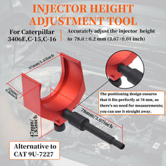 Yuesstloo injector height tool 9U-7227 for precise injector adjustment
