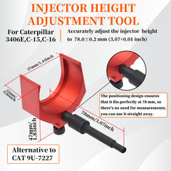 Yuesstloo injector height tool enabling accurate injector alignment
