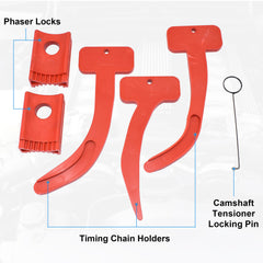 Yuesstloo phaser locks for stable cam timing during service