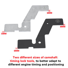 Yuesstloo premium steel camshaft tool with black oxide coating for durability.