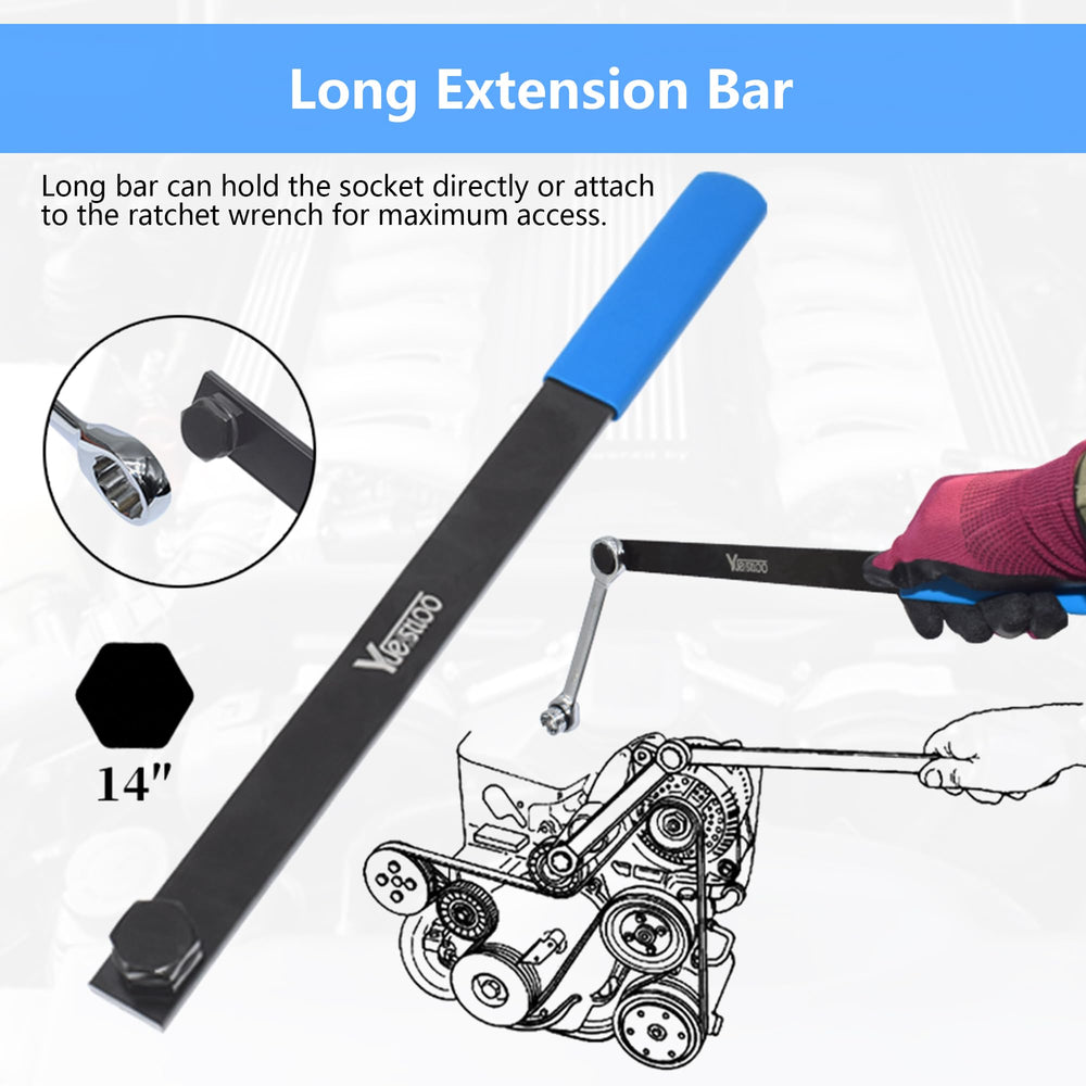 6-point sockets 13–19 mm in Yuesstloo kit
