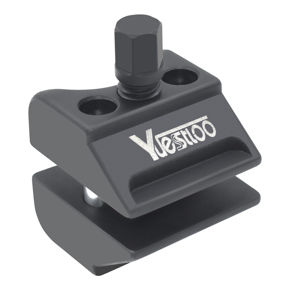 Yuesstloo front view of universal suspension spreader tool for hub access.