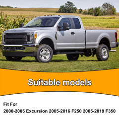 Road-test style image showing Yukauto bumpers in installation scenario for Ford trucks