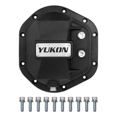 Yukon Gear & Axle Yukon Hardcore Diff Cover Dana 44 side view shows rugged protection for off-road axles.