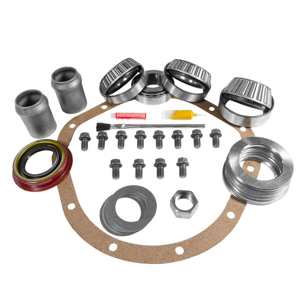 Yukon Master Overhaul Kit box and parts for GM 12 bolt, ready for installation.