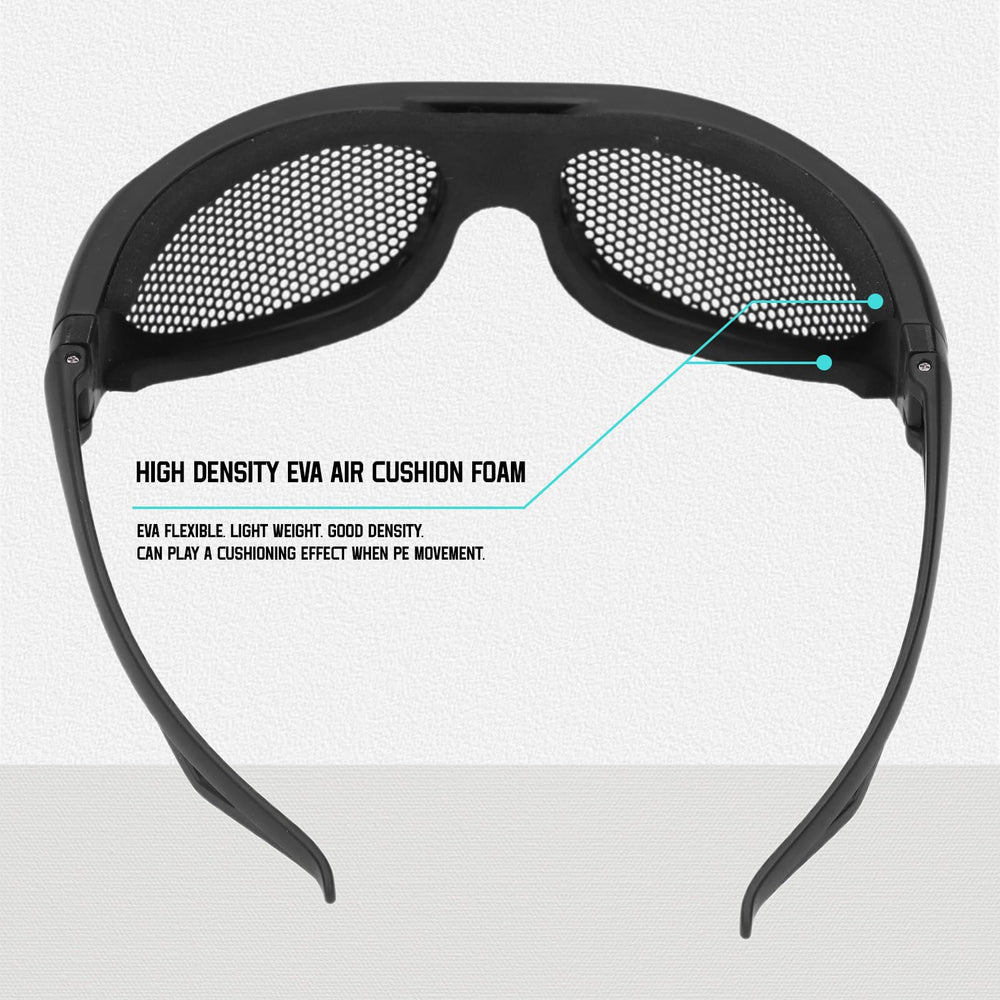 Yulatik soft hypoallergenic rubber frame provides comfortable facial fit.