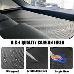 Yumemoo carbon fiber trunk cover for CX-50 blends with interior and resists scratches.