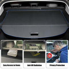Yumemoo easy-install CX-50 cargo cover avoids drilling and reduces installation effort.