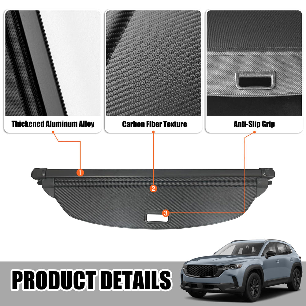 Yumemoo retractable mechanism minimizes noise for a quiet trunk experience.