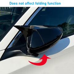 Textured surface of Yumzeco ox horn covers adds sporty vibe while shielding mirrors