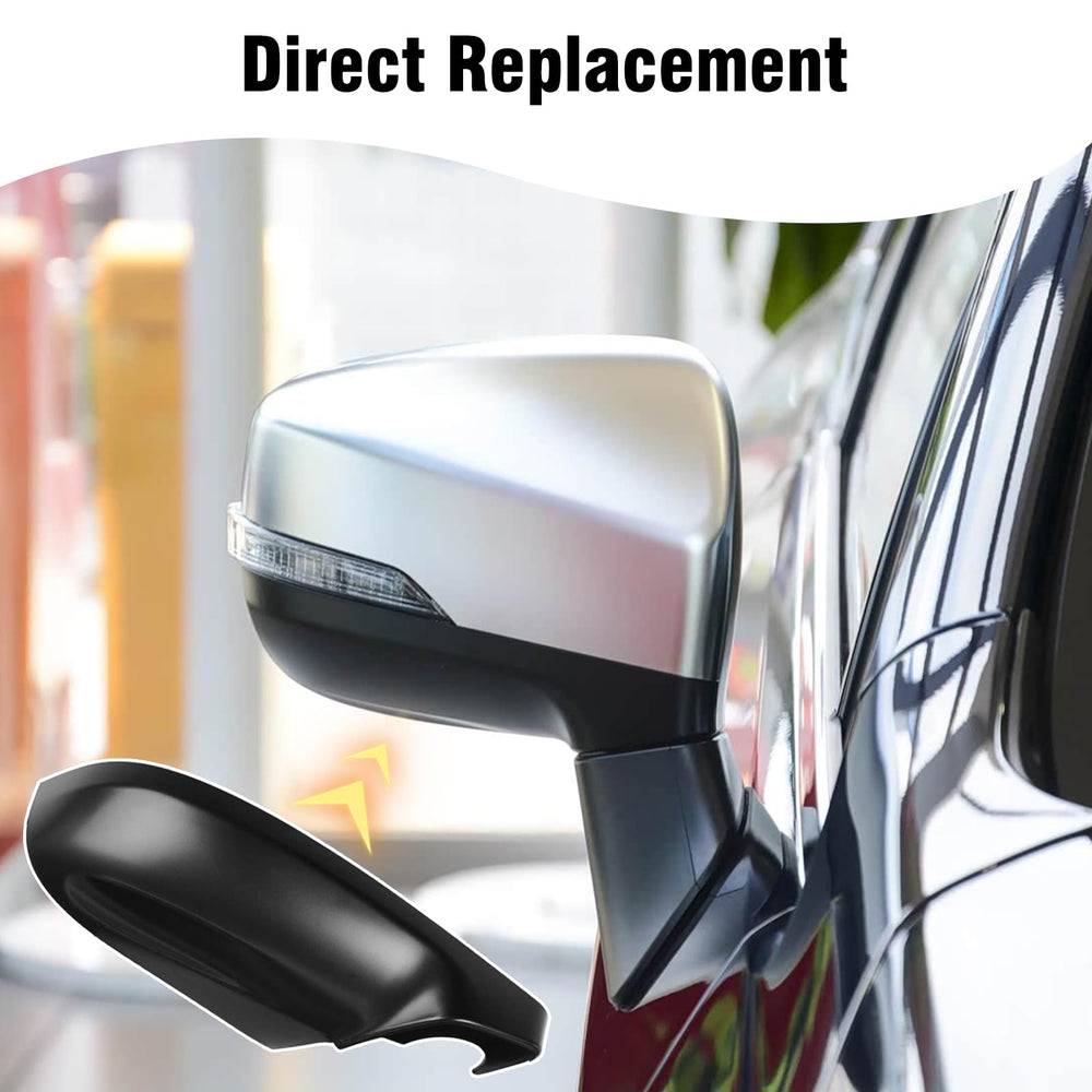 Yumzeco Subaru right mirror cover in matte black finish for a dynamic appearance