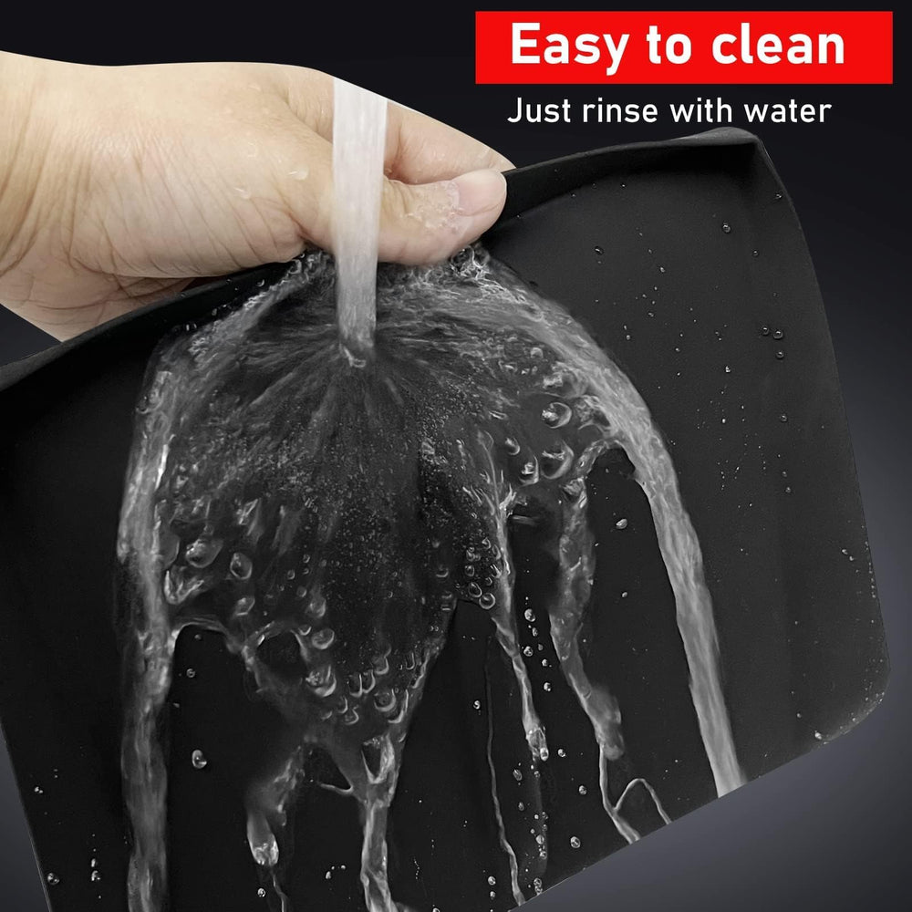 Yumzeco easy-clean silicone mat maintains a neat center console charging area