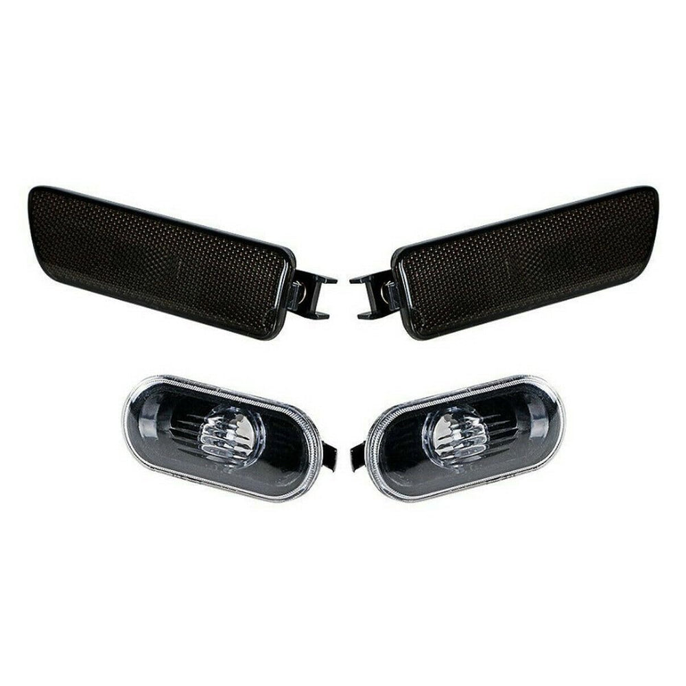 YUNHECAM fender right marker for VW Jetta MK4 with smoked lens boosts visibility at night