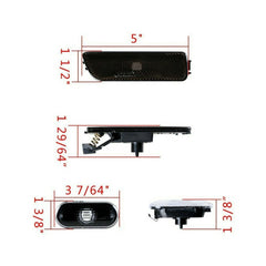 YUNHECAM smoked lens side marker for VW Jetta MK4 enhances front appearance