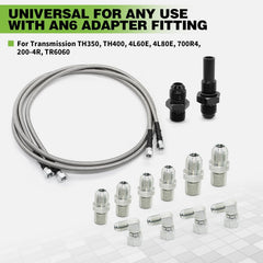 Yunnergo 6AN to 1/4NPT adapter fittings for versatile mounting options