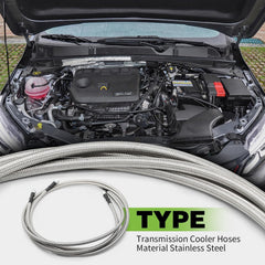 Yunnergo 90-degree 6AN adapter pair for tight engine bay connections