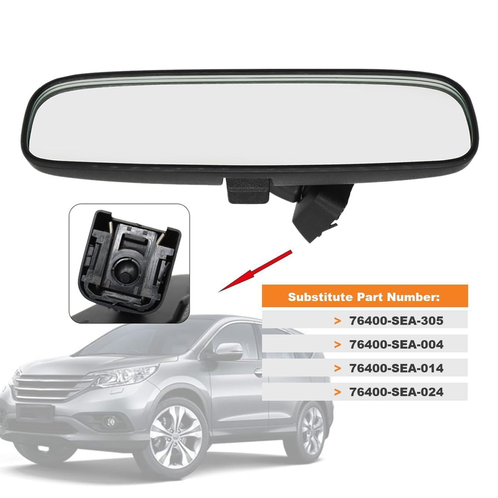 Yunnergo interior rearview mirror for Civic 2012-2015, flat glass detail for a smoother view.