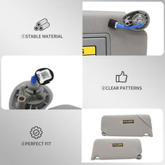 Yunnergo sun visor with light demonstrates built-in illumination for daytime visibility.