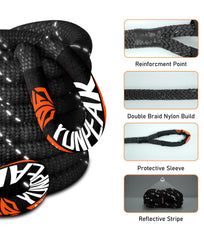 YUNPEAK reinforced eye loops with protective sleeves during pulls