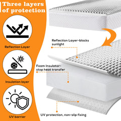 YUNVI skylight insulator installed inside RV during daytime use