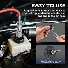 Yunziling round adapters variety enabling compatibility with most master cylinders.