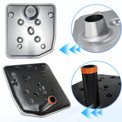 YURLOCY transmission filter close-up showing gasket detail