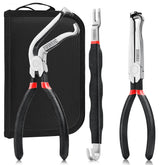 YUWEIC 60-degree angled-head pliers for precise disconnects in tight spaces.