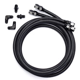 YUXIVCNE 6AN PTFE hose for transmission cooling, durable under high temperatures.