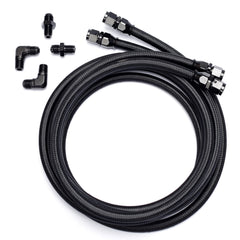 YUXIVCNE 6AN PTFE hose for transmission cooling, durable under high temperatures.