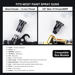 YUZES 190-micron filter lid filters particles before painting with solvent-based paints.