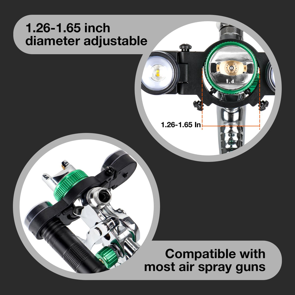 YUZES head angle adjustment enables targeted illumination