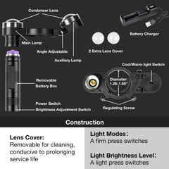 YUZES rechargeable battery and charger support long use sessions