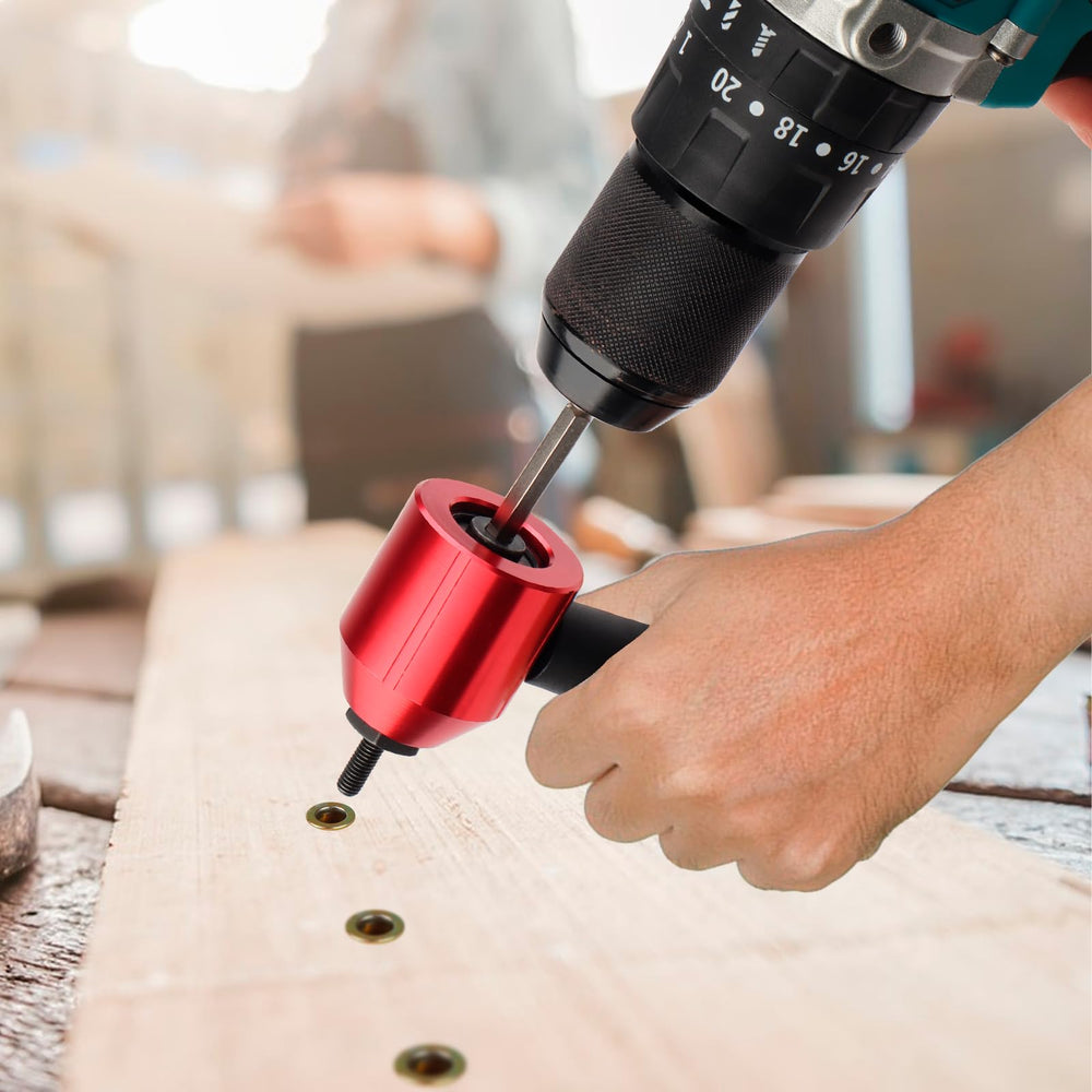 YUZES tool in action rivets nuts efficiently on a project